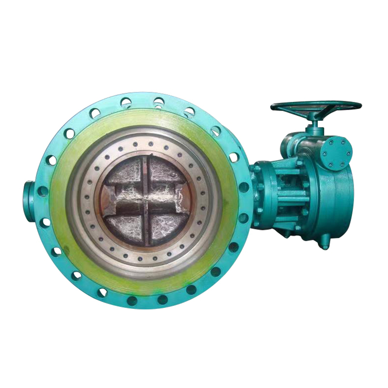 Carbon steel three eccentric clamp flange butterfly valve